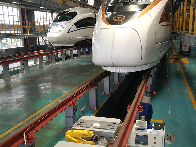 上海虹橋動(dòng)車所AGV現(xiàn)場(chǎng)